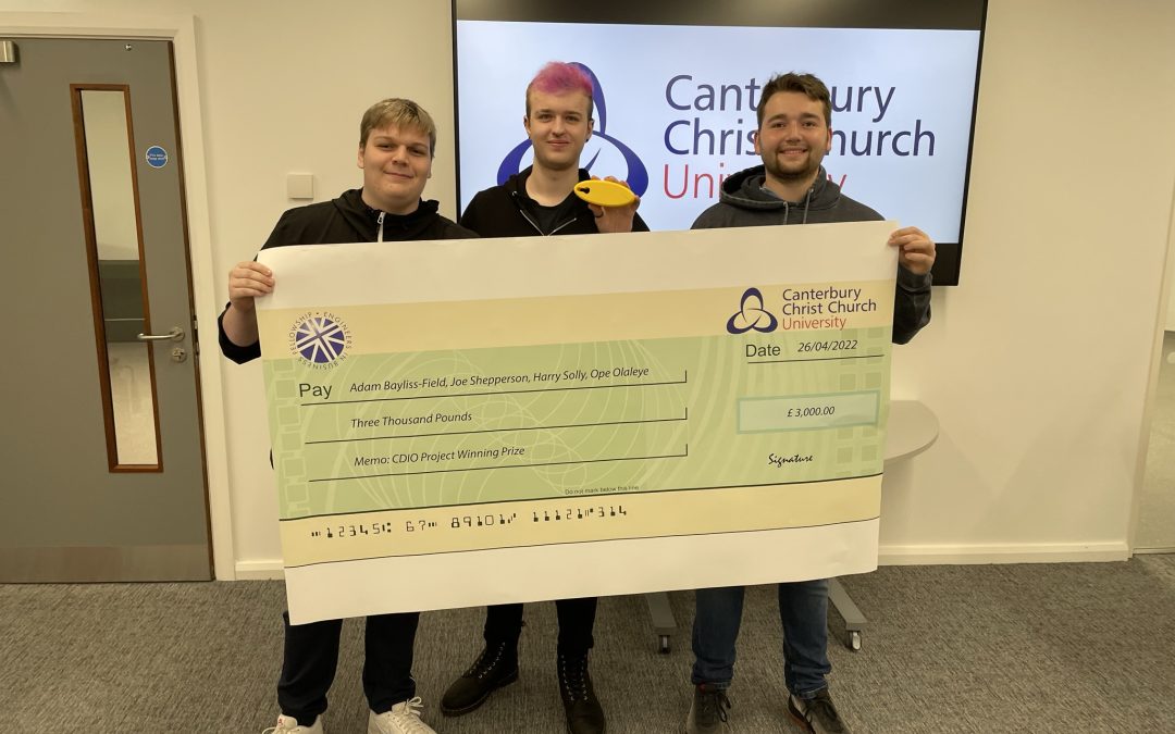 Interview with Engineering Student, Adam Bayliss – A Winner in Canterbury Christ Church University’s Product Design Challenge
